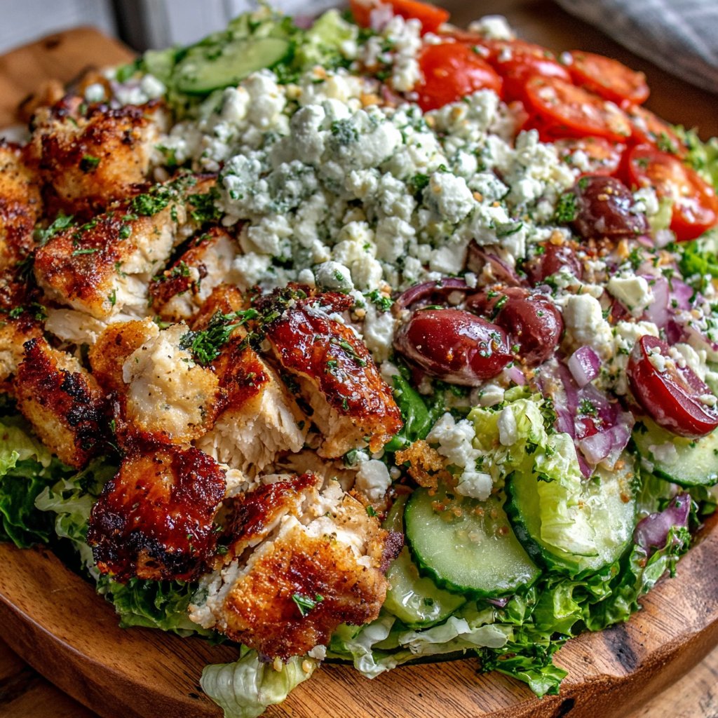 Greek Chicken Salad Bowl