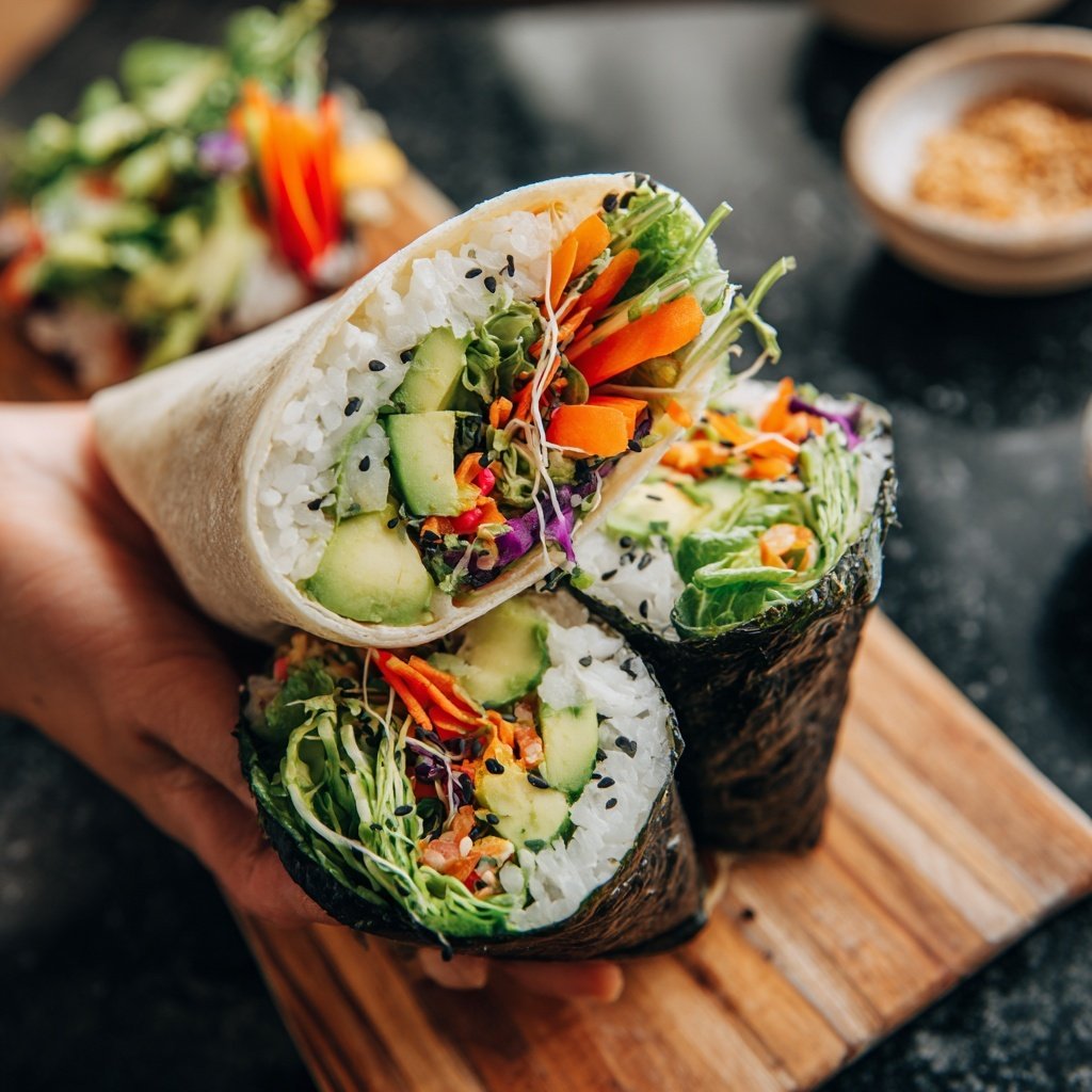 Veggie Sushi Burritos