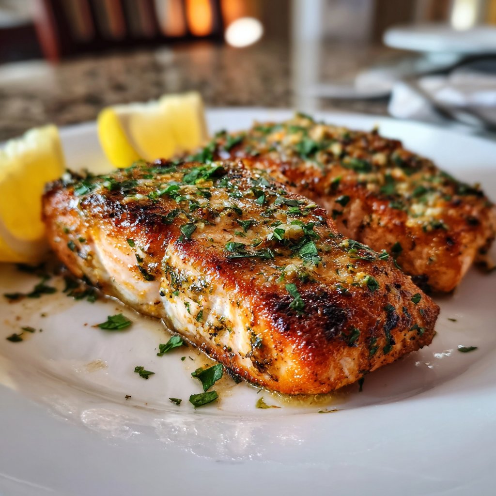 Zesty Garlic Lemon Salmon