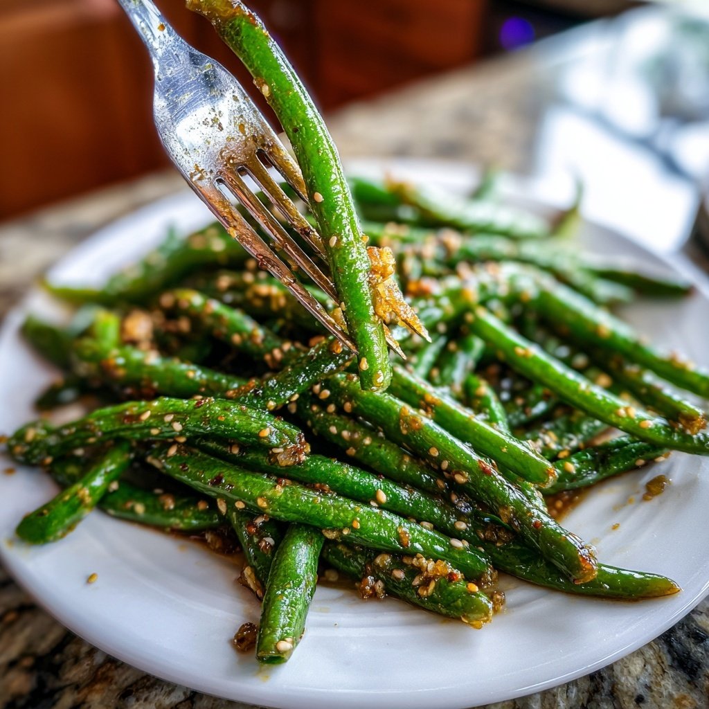 Sesame Garlic Green Beans
