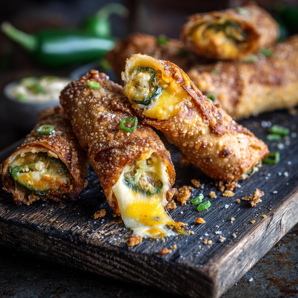Mini Jalapeño Popper Egg Rolls