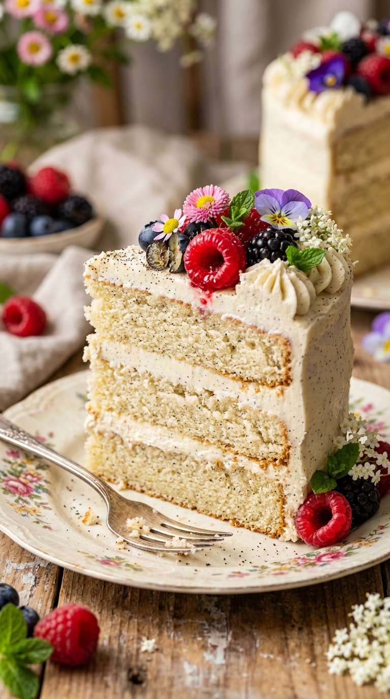 Vanilla Bean Spring Cake