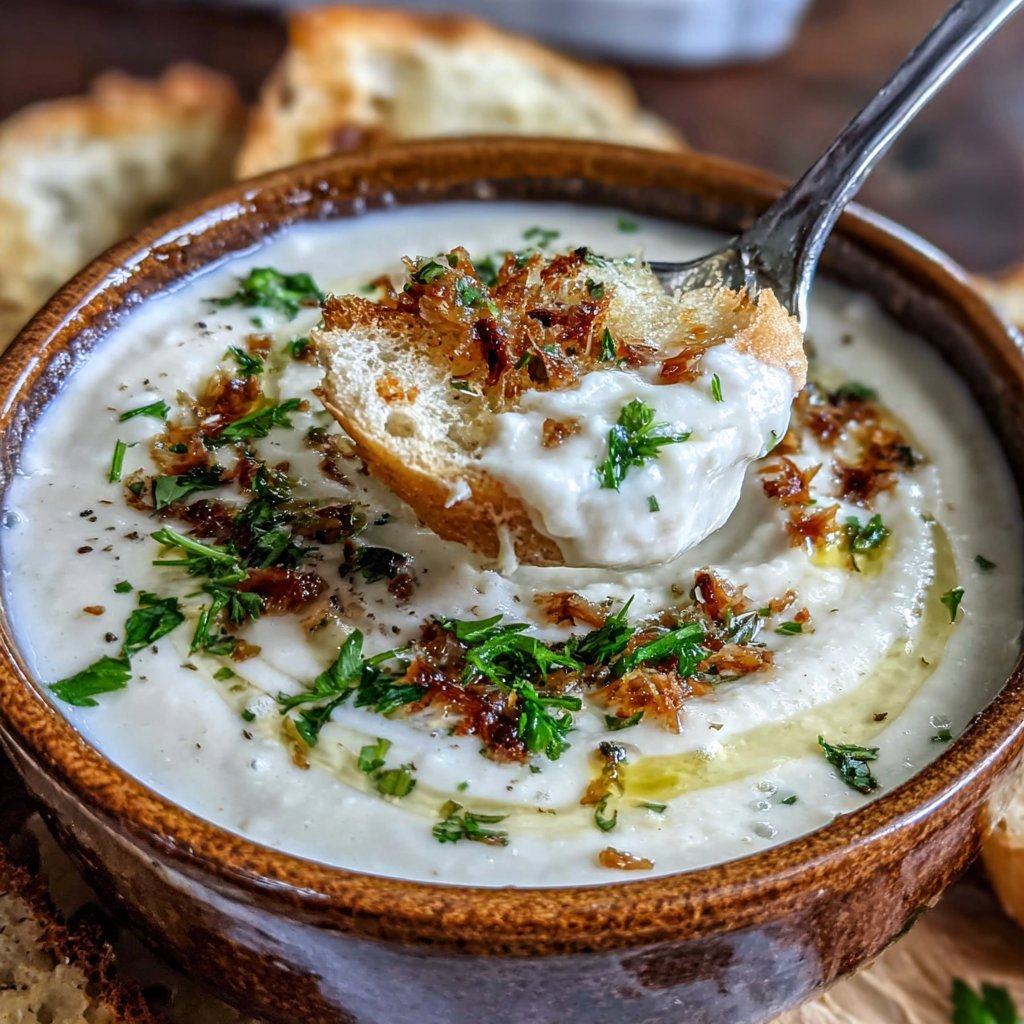 Chilled Dandelion Soup with Herbs